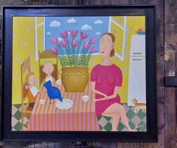 L'exposition : "Le printemps des naïfs" à la halle aux bleds de Saint-Flour