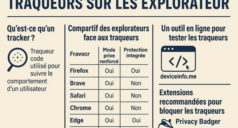 Traqueurs sur les navigateurs web : comment ils fonctionnent et comment les éviter